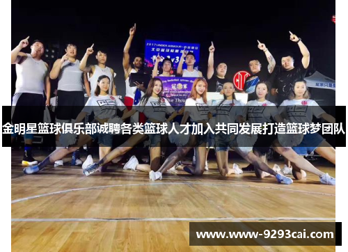 金明星篮球俱乐部诚聘各类篮球人才加入共同发展打造篮球梦团队