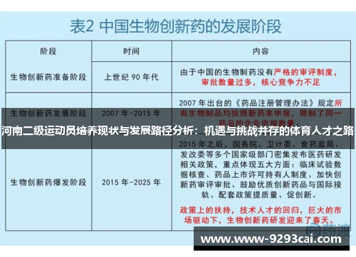 河南二级运动员培养现状与发展路径分析：机遇与挑战并存的体育人才之路